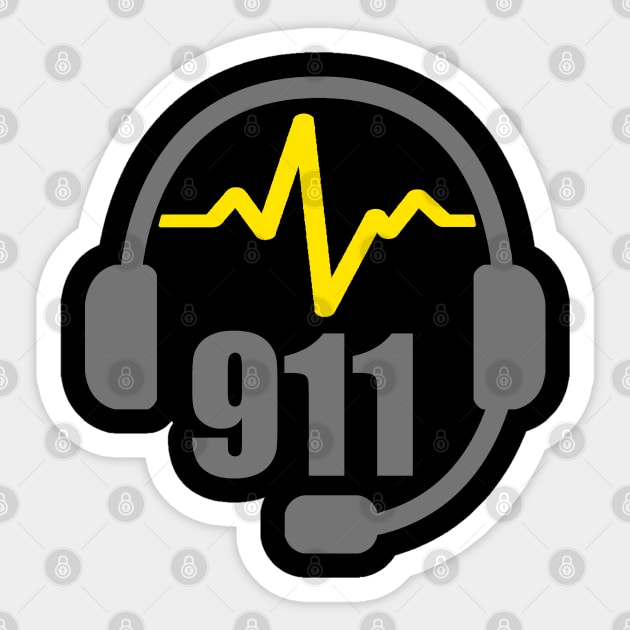 Dispatcher Headset 911 Communications Sticker by bluelinemotivation
